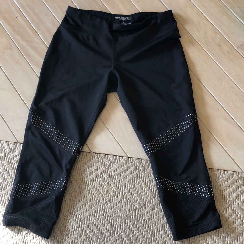 Ideology black compression crop leggings
